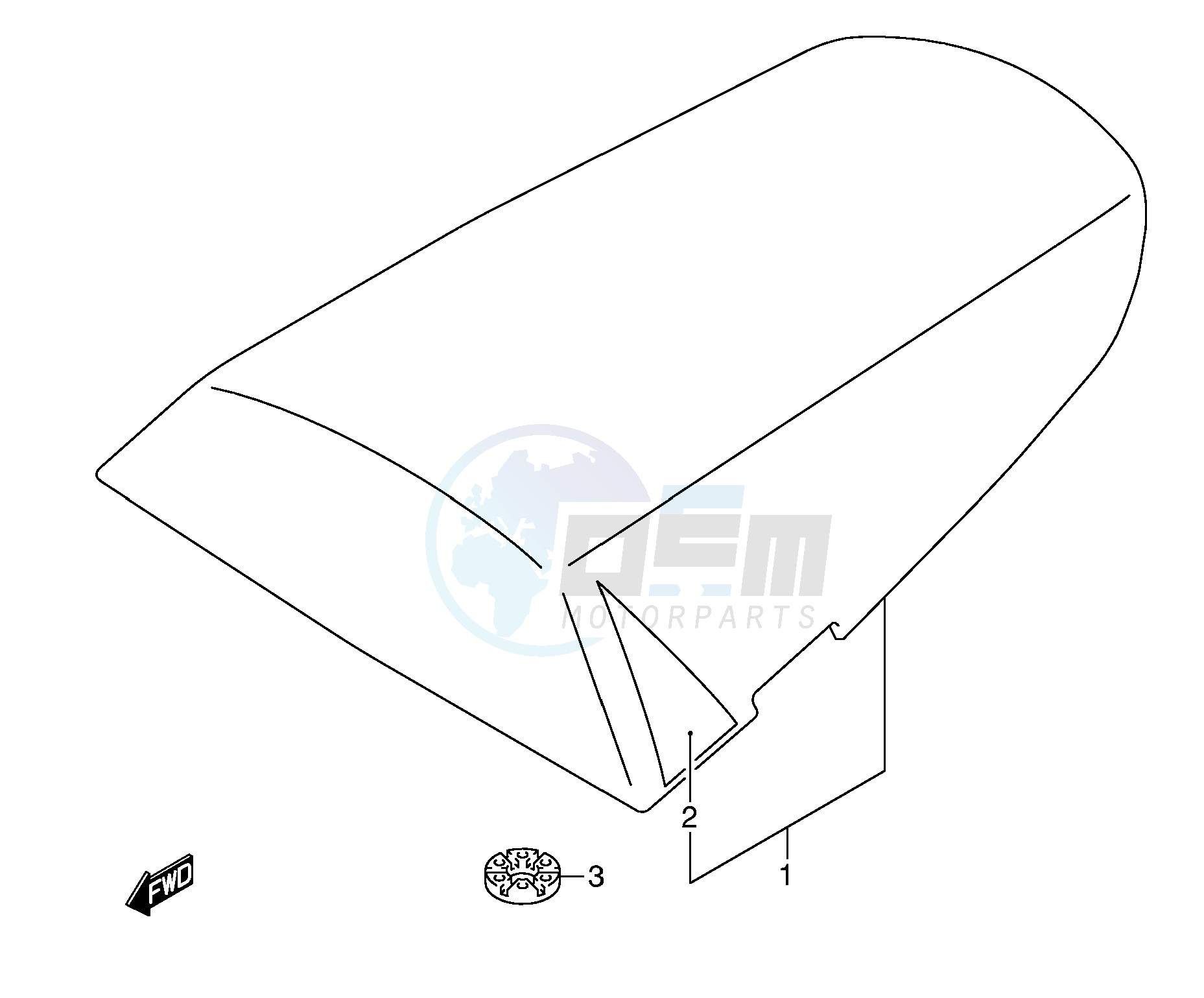 SEAT TAIL BOX (MODEL K3) blueprint