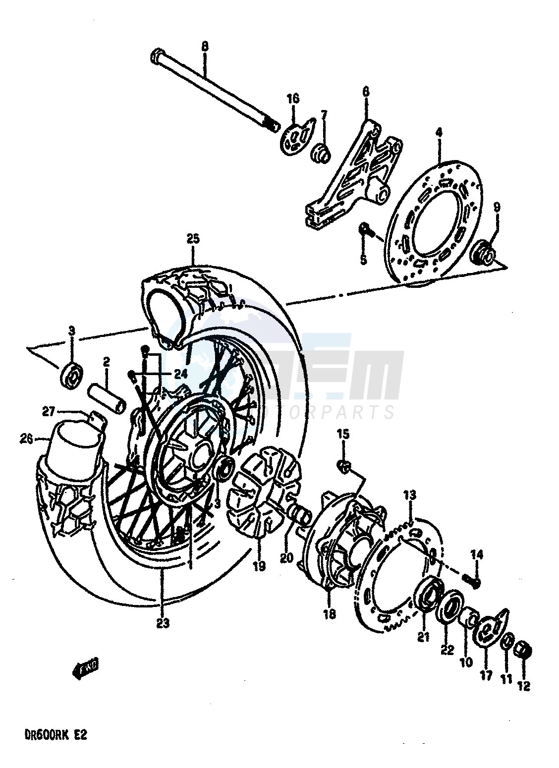 REAR WHEEL (MODEL K) image