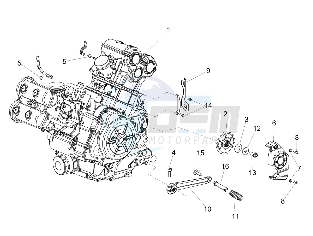 Engine-Completing part-Lever blueprint