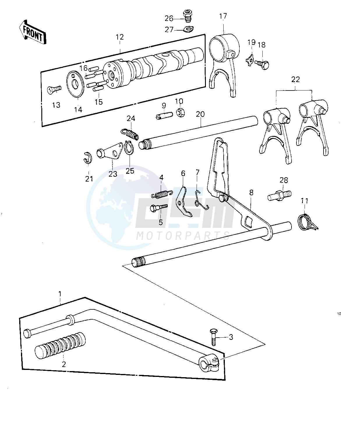 GEAR CHANGE MECHANISM image