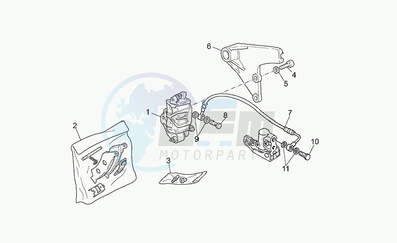 Rear brake caliper image