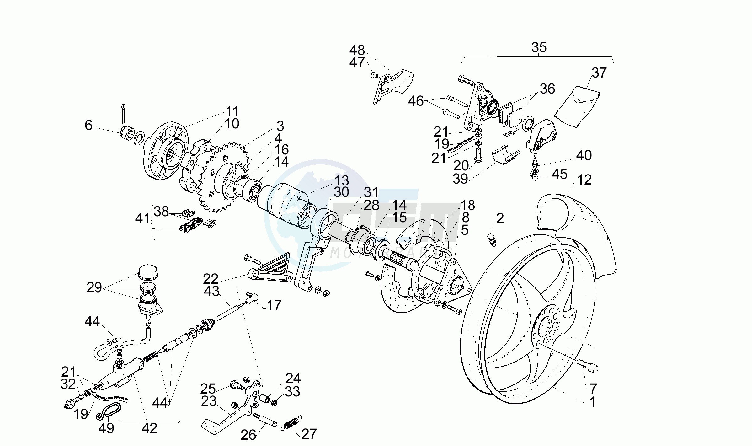 Rear Wheel blueprint