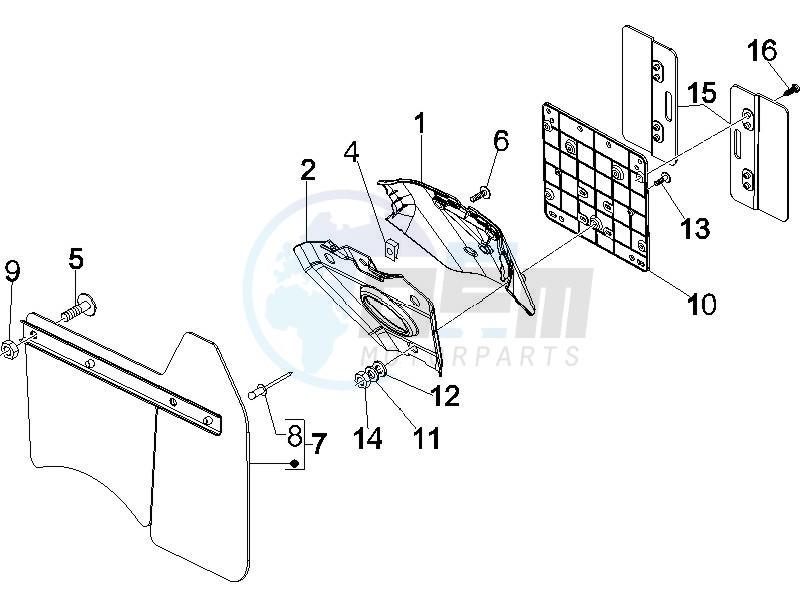 Rear cover - Splash guard image