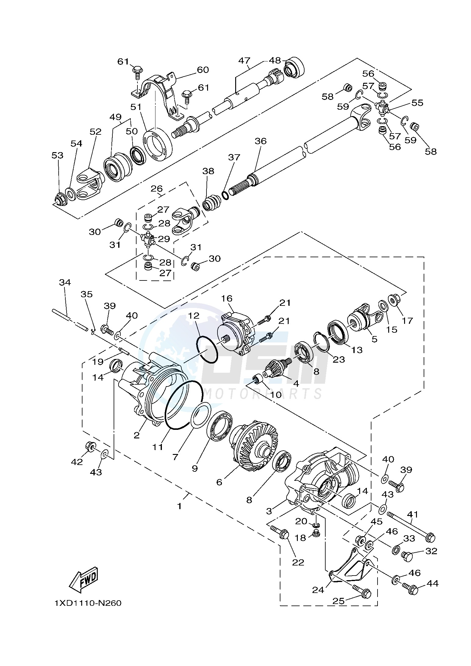 FRONT DIFFERENTIAL blueprint