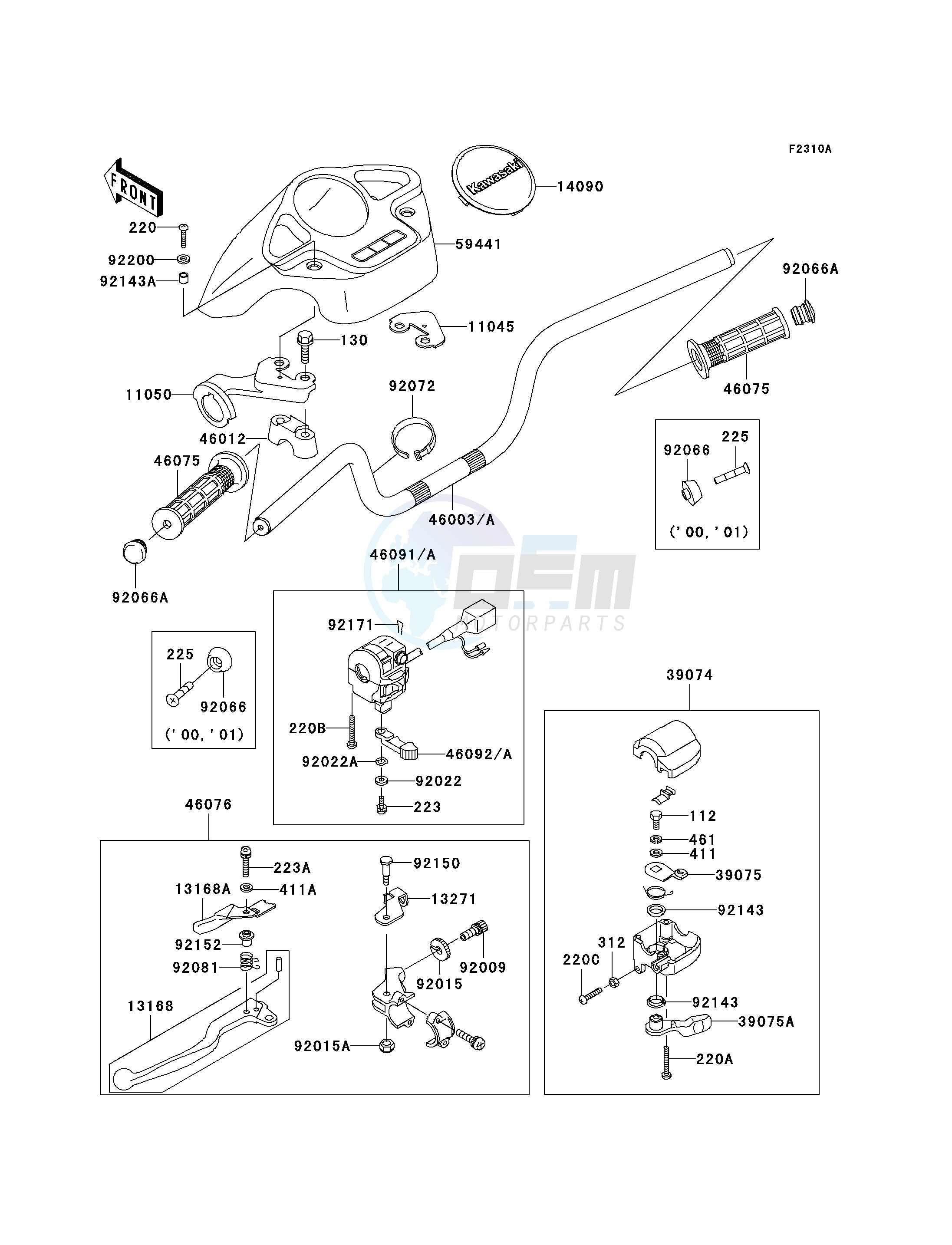 HANDLEBAR -- D2 - D4- - blueprint