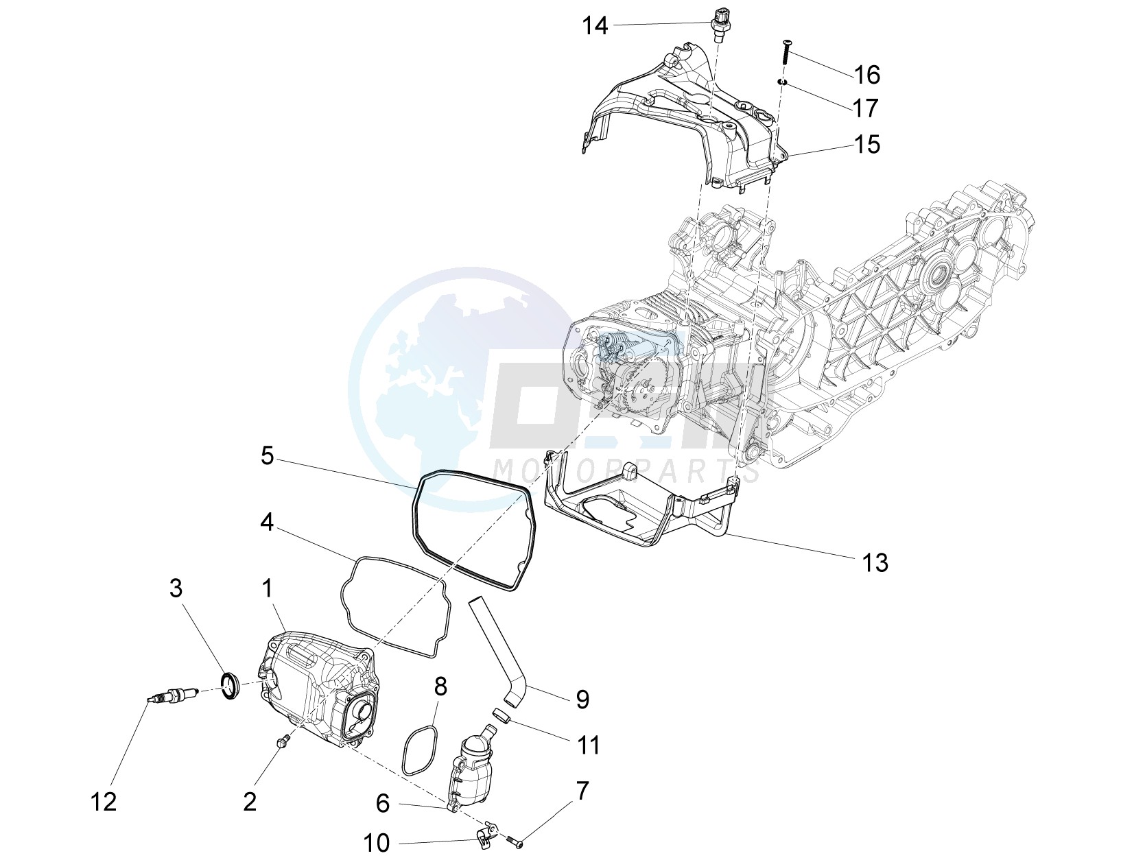 Cylinder head cover blueprint