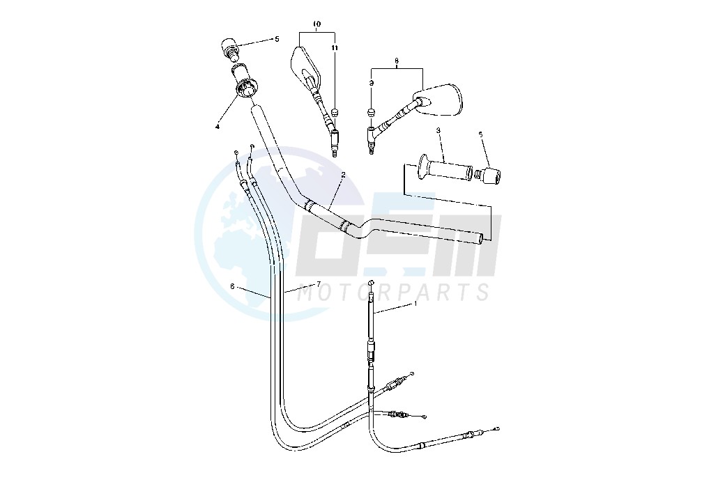 STEERING HANDLE-CABLE image