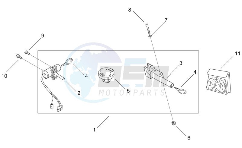 Decal and Lock hardware kit blueprint