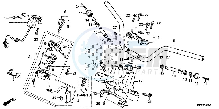 HANDLE PIPE/ TOP BRIDGE blueprint