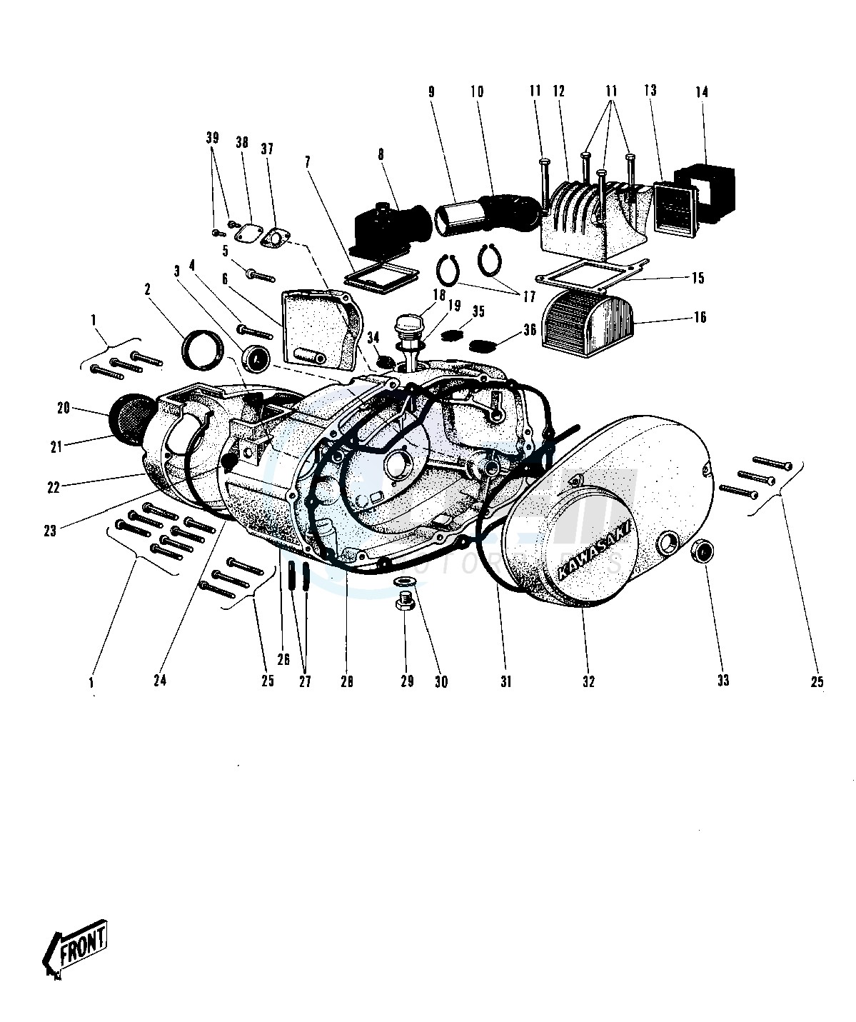 ENGINE COVERS_AIR CLEANER blueprint