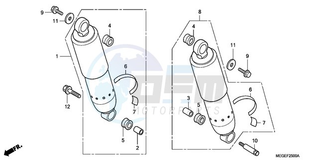 REAR CUSHION blueprint