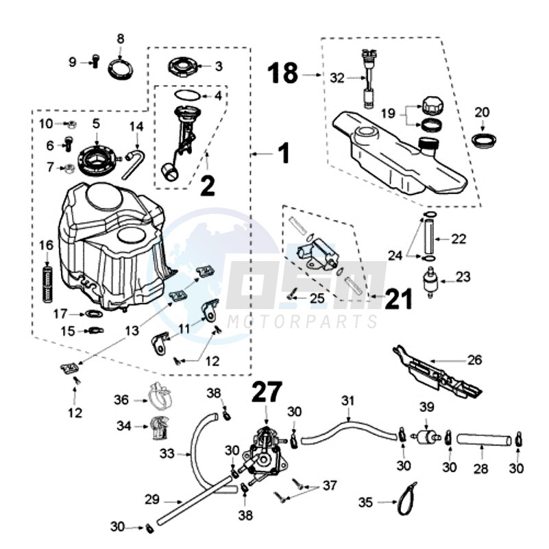 TANK AND FUEL PUMP image