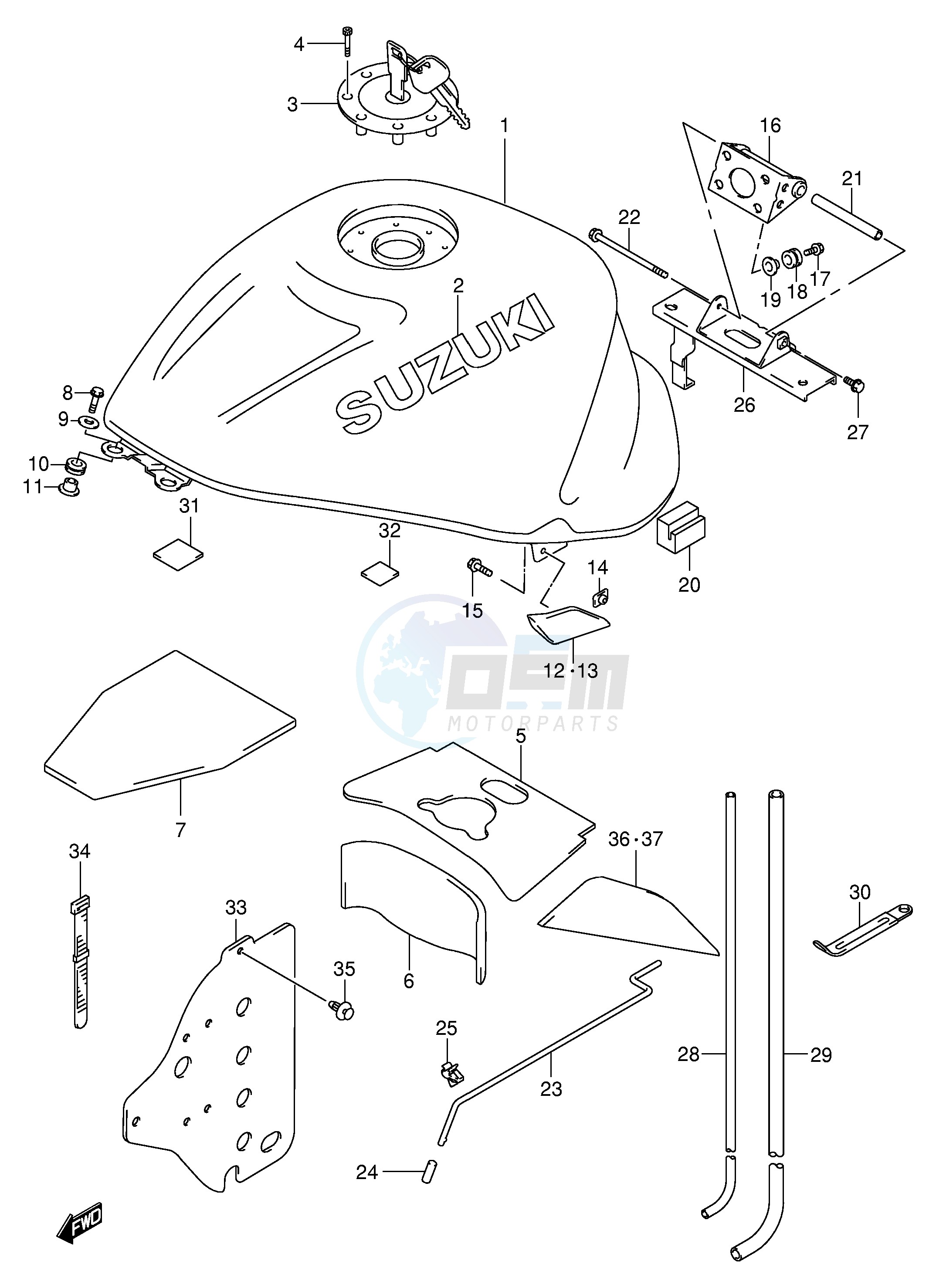 FUEL TANK (MODEL Y) image