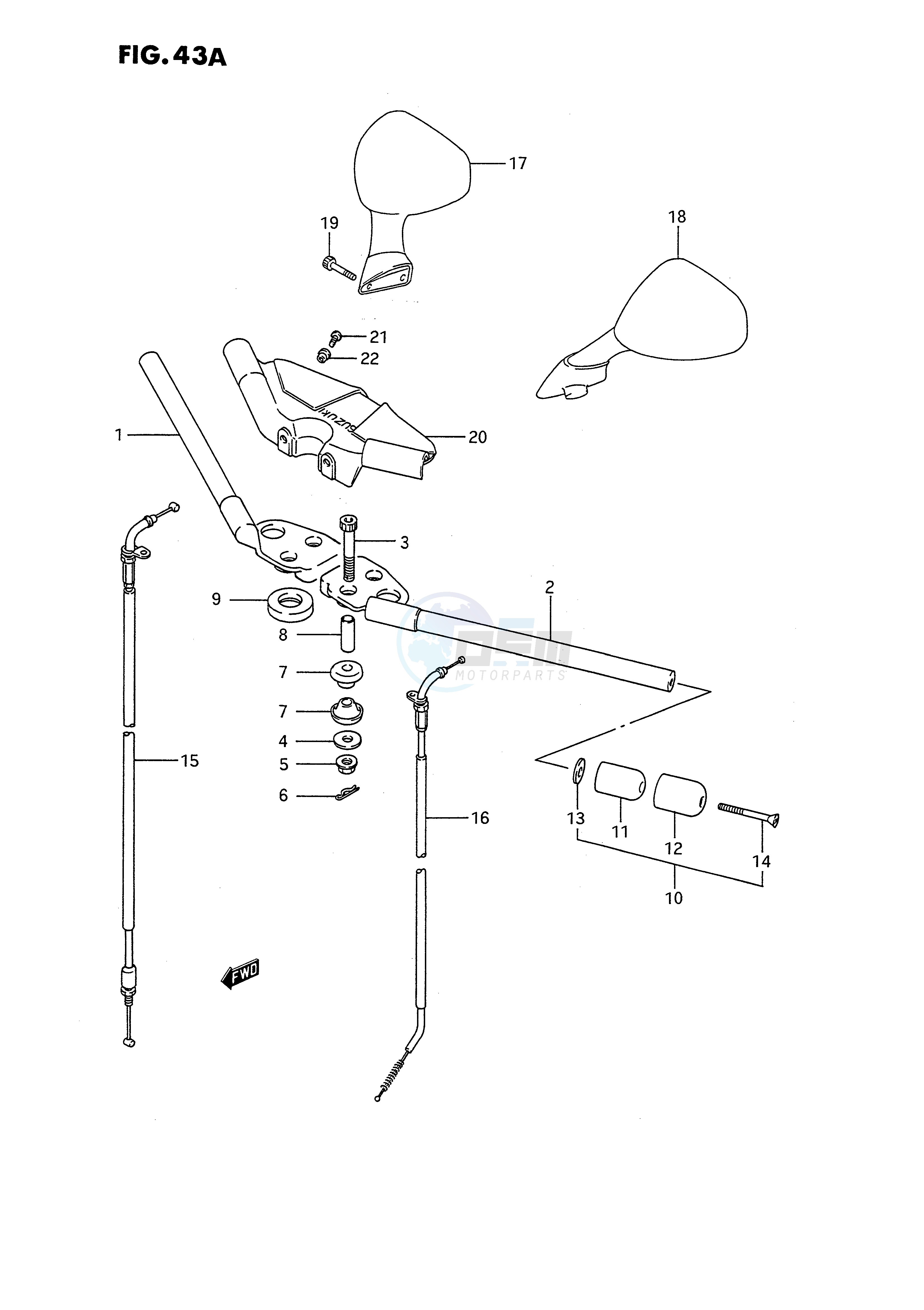 HANDLE BAR (MODEL L M N P R) blueprint
