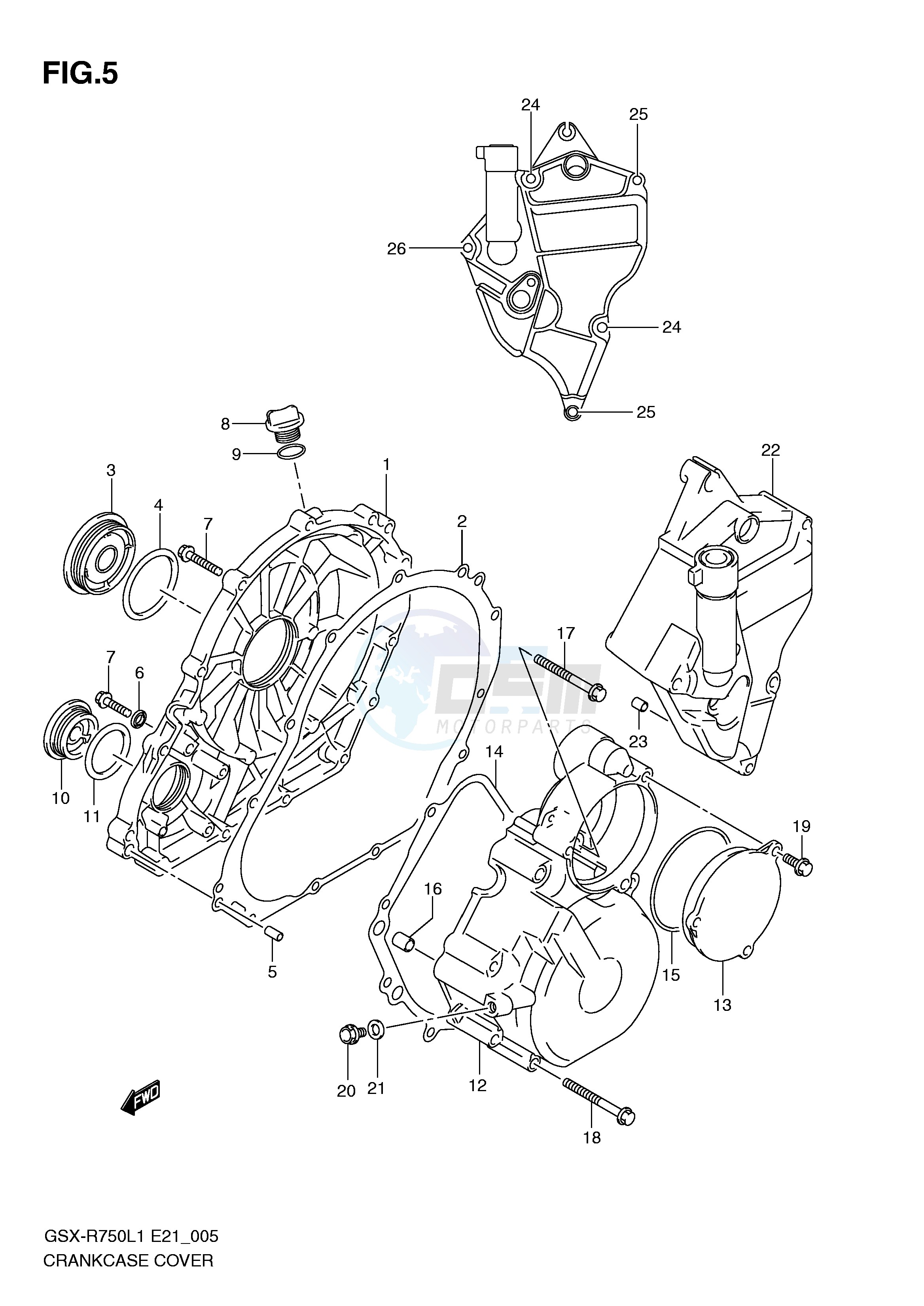 CRANKCASE COVER image