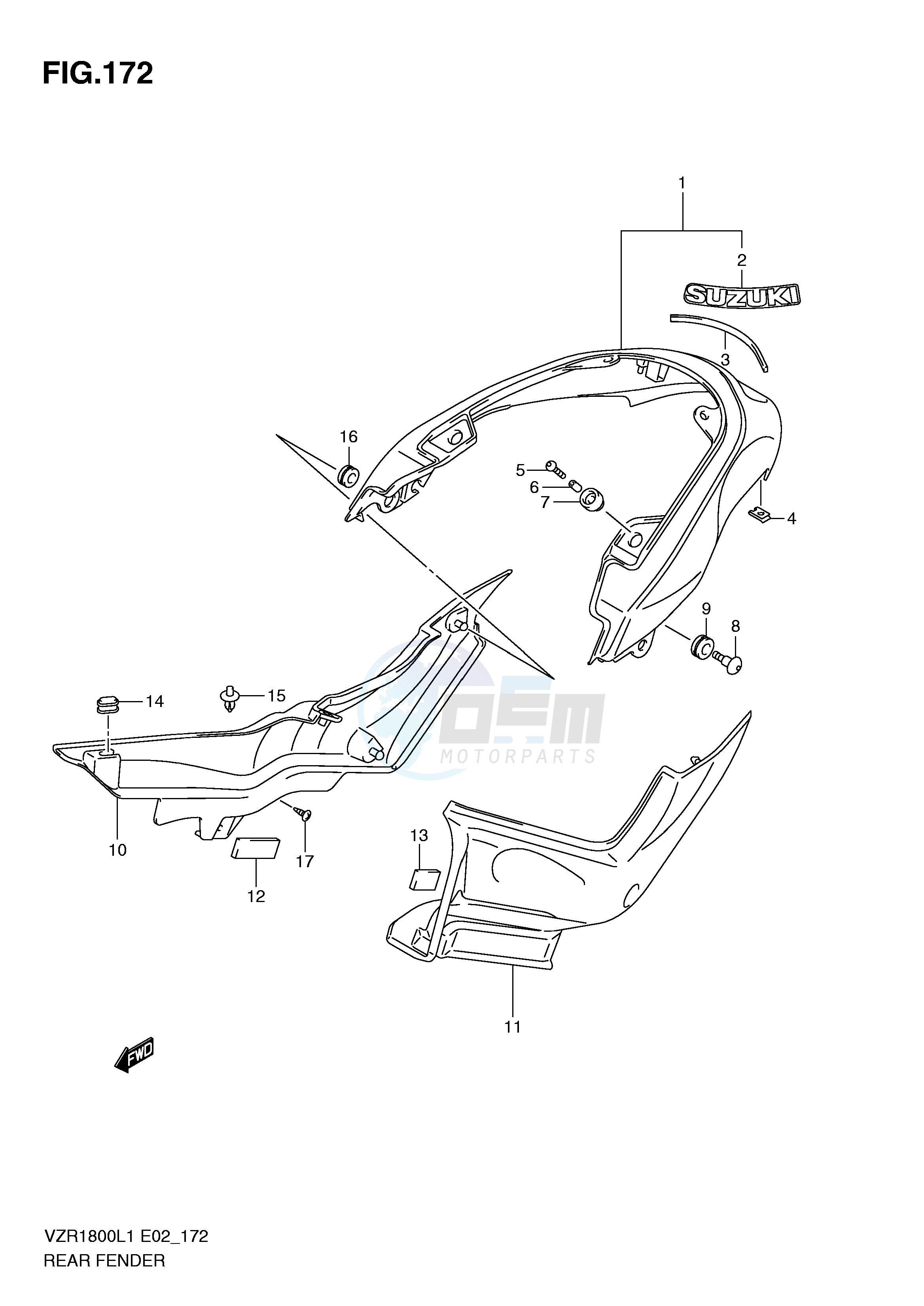 REAR FENDER (VZR1800L1 E2) image