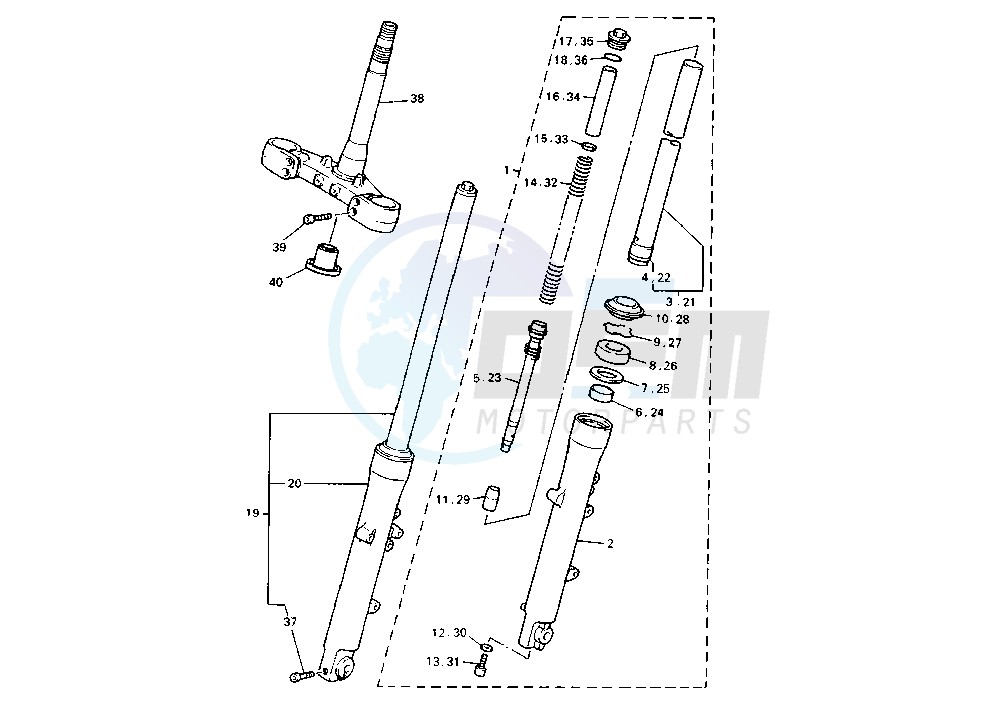 FRONT FORK MY96-97 image