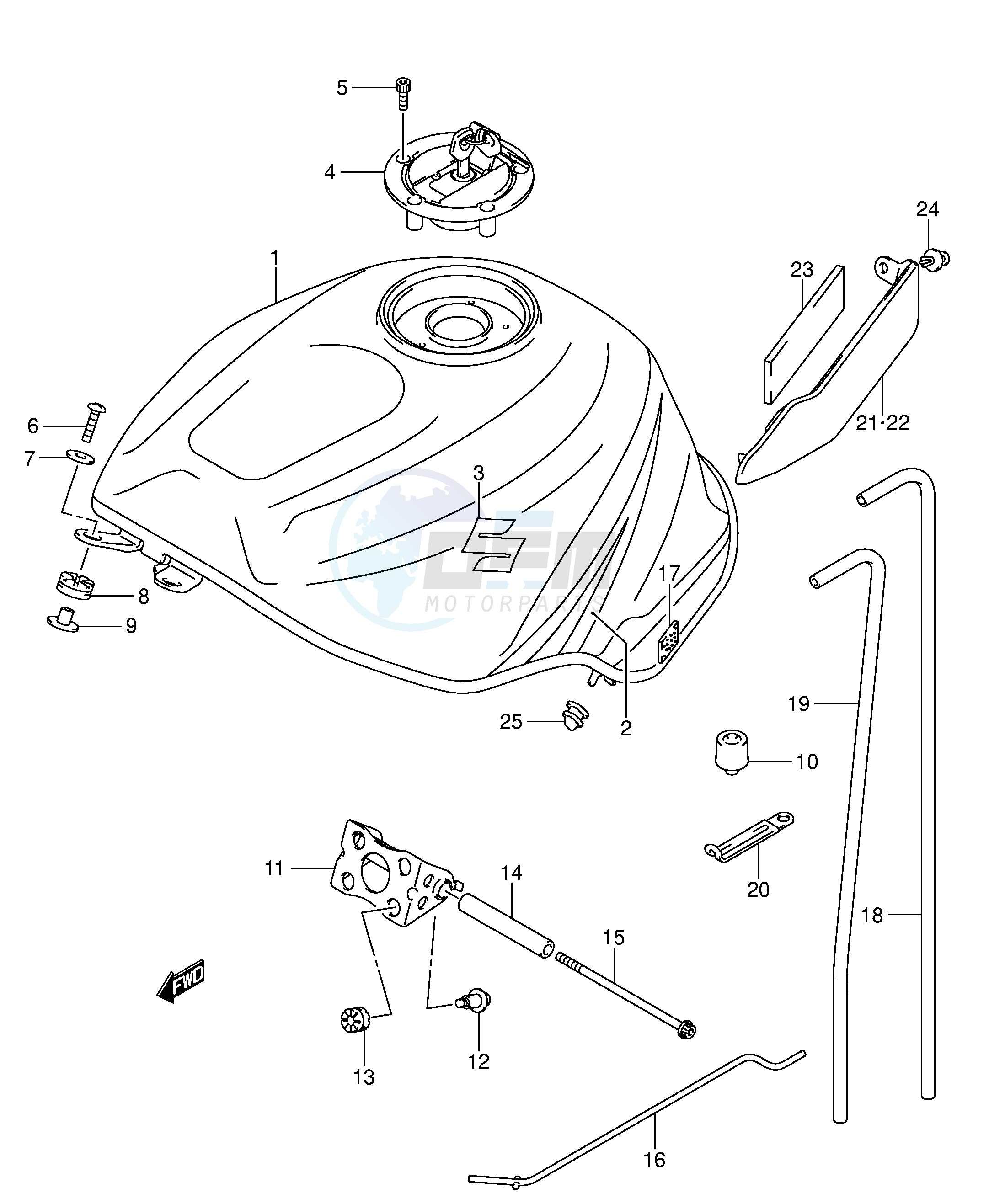 FUEL TANK (MODEL K4) image