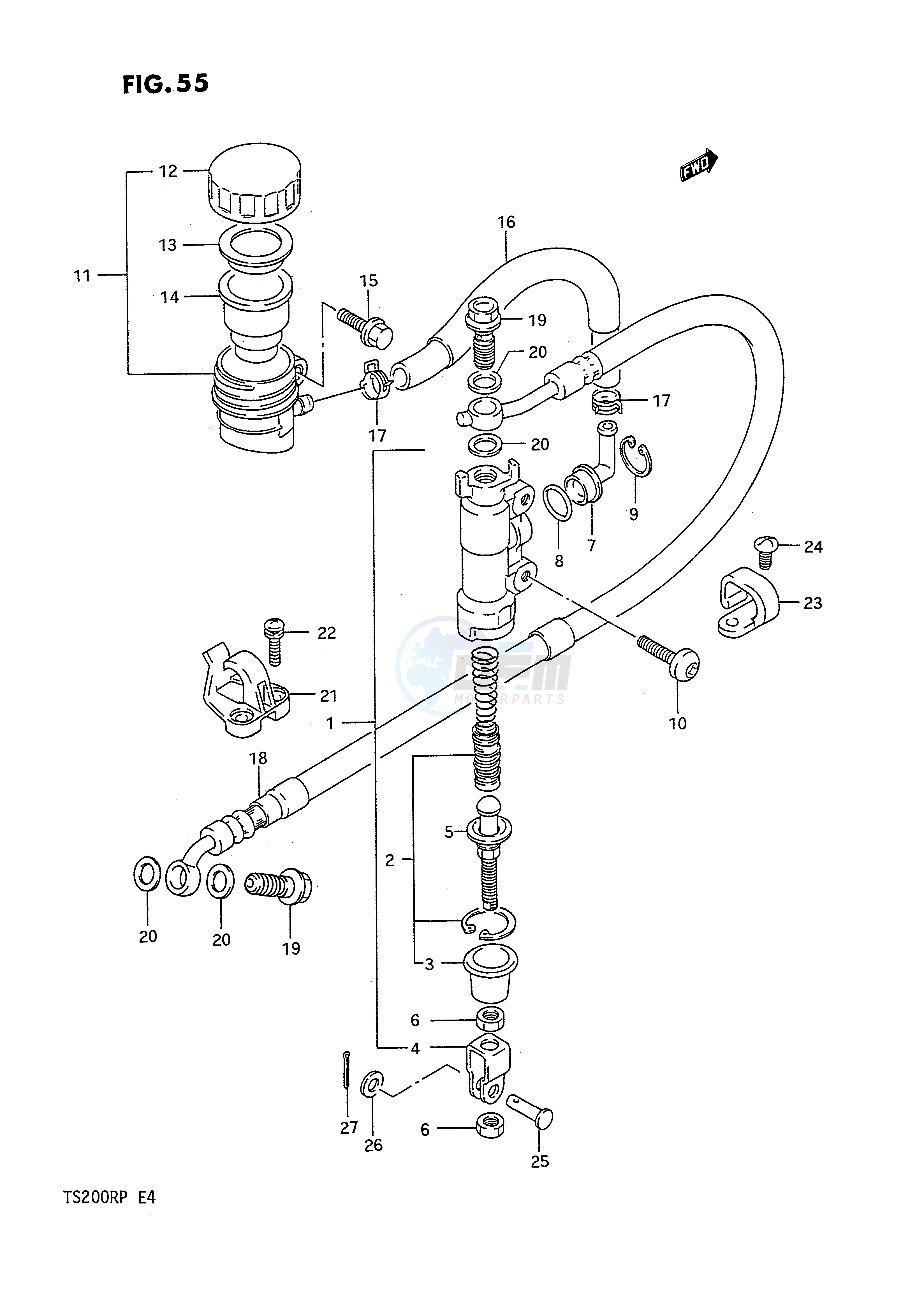 REAR MASTER CYLINDER image