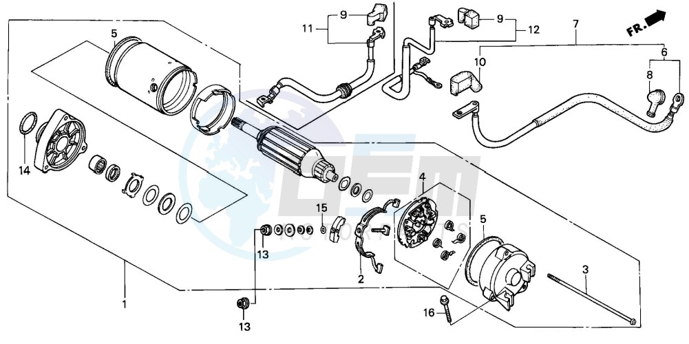 STARTING MOTOR image