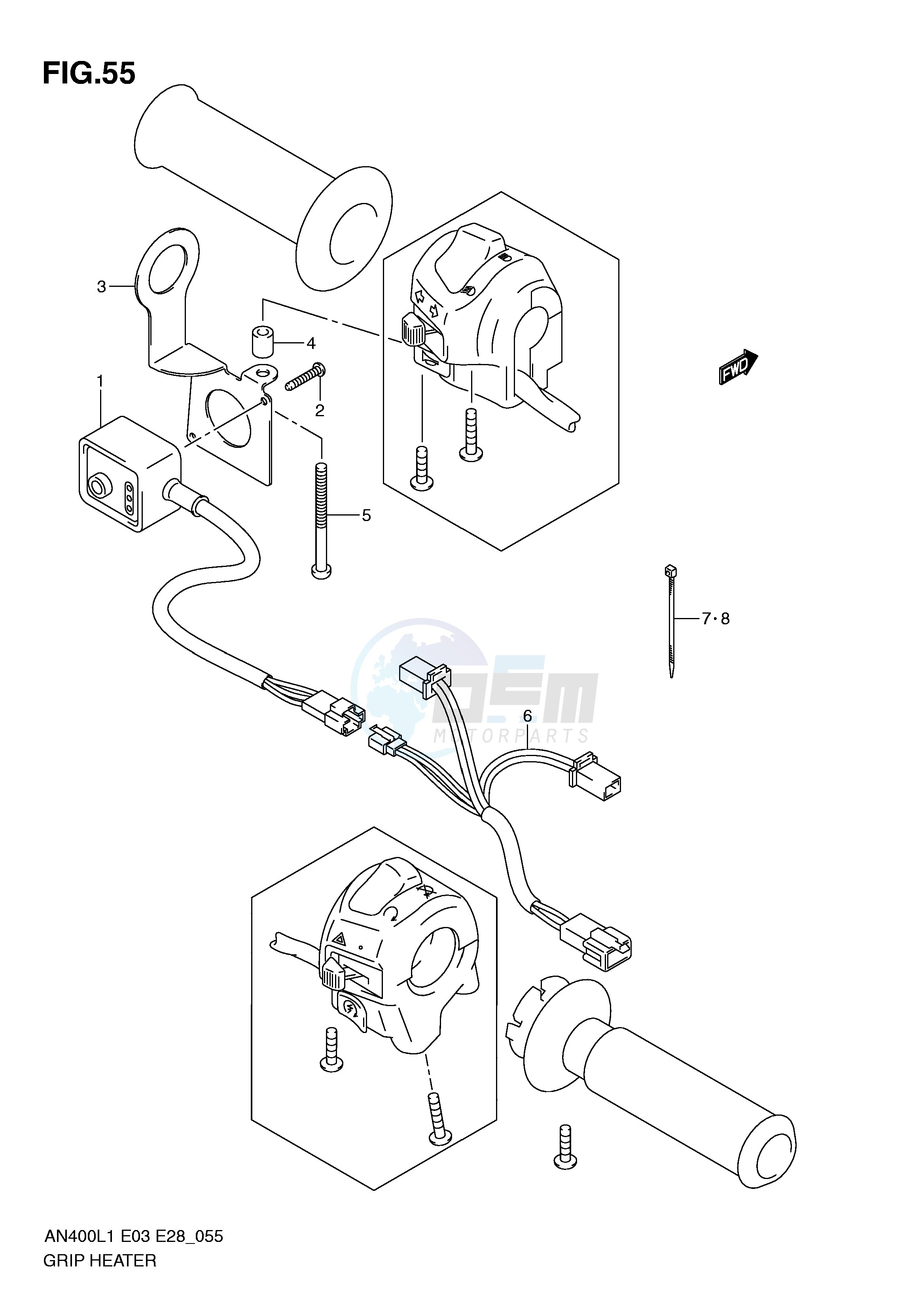 GRIP HEATER (AN400ZAL1 E28) image