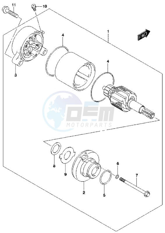 STARTING MOTOR image