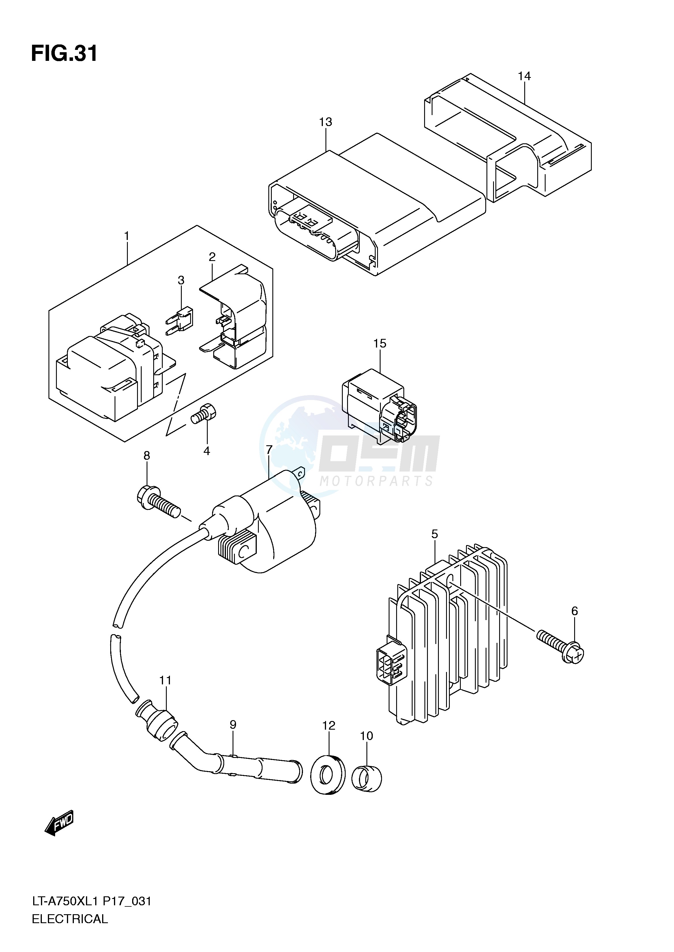 ELECTRICAL (LT-A750XL1 P17) blueprint