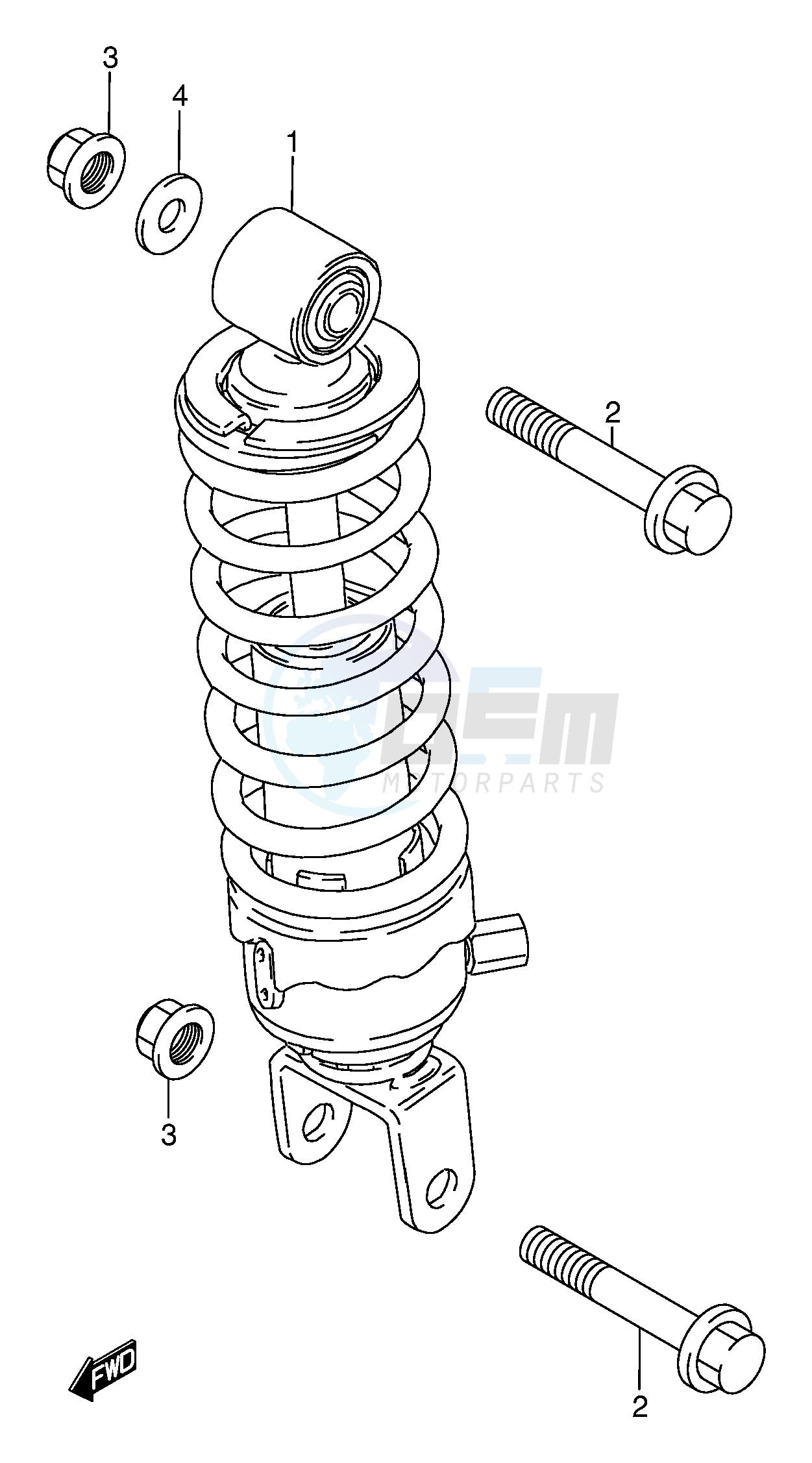 REAR SHOCK ABSORBER image