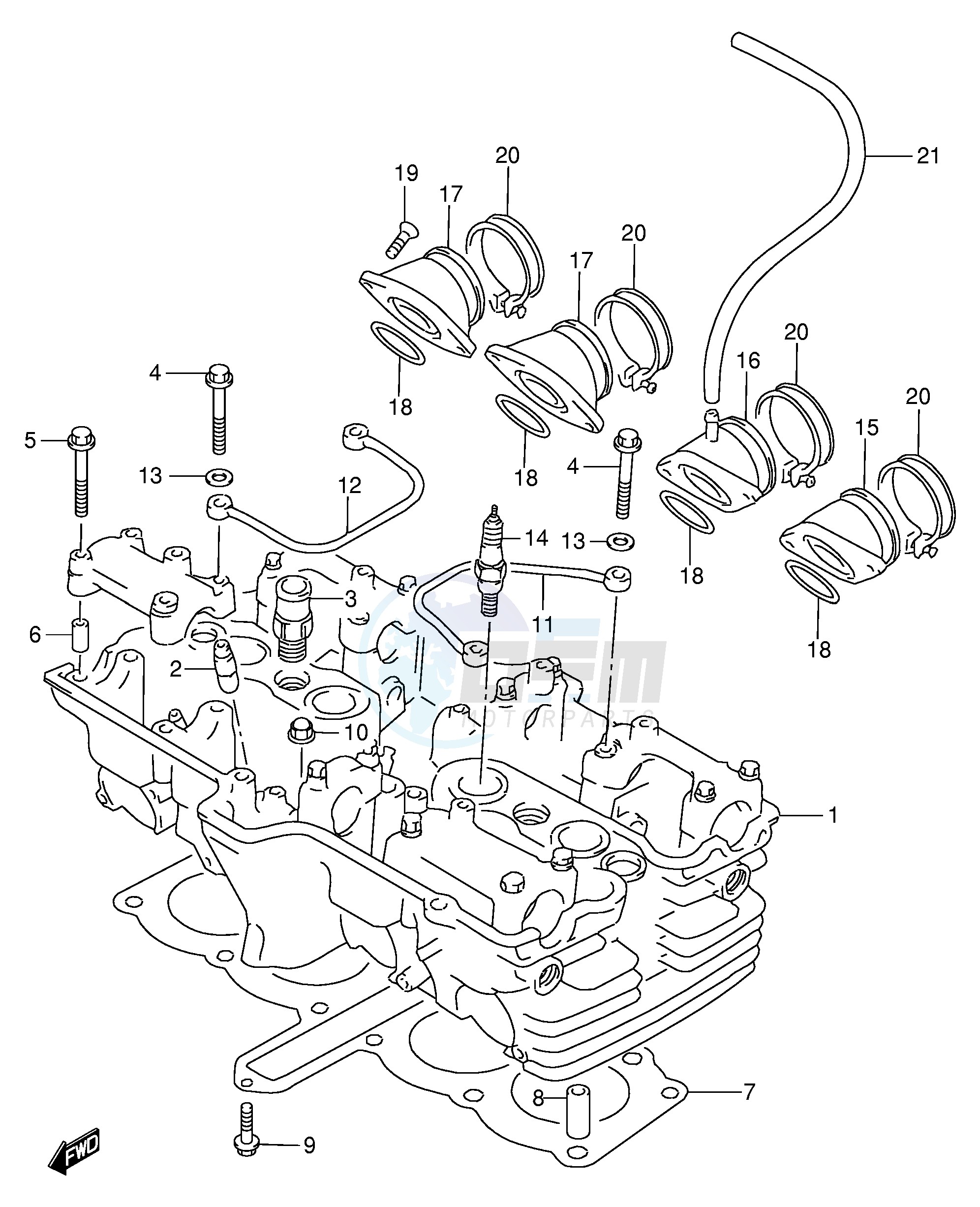 CYLINDER HEAD blueprint