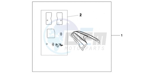 REAR SEAT COWL PEARL COOL WHITE image