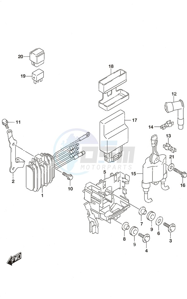Rectifier/Ignition Coil Non-Remote Control image