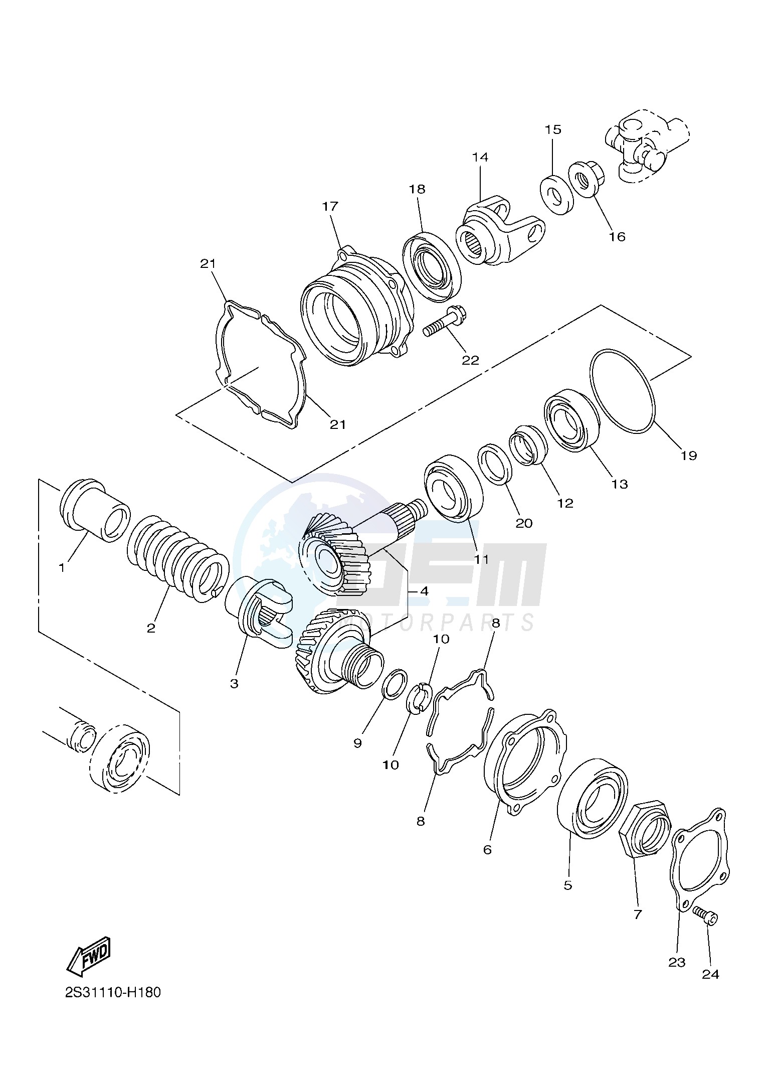 MIDDLE DRIVE GEAR image