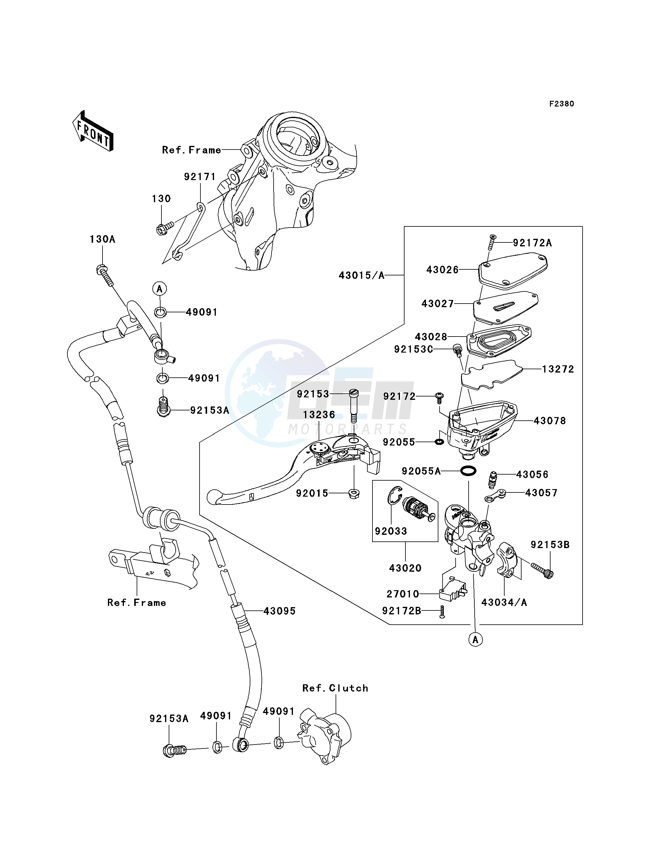 CLUTCH MASTER CYLINDER blueprint