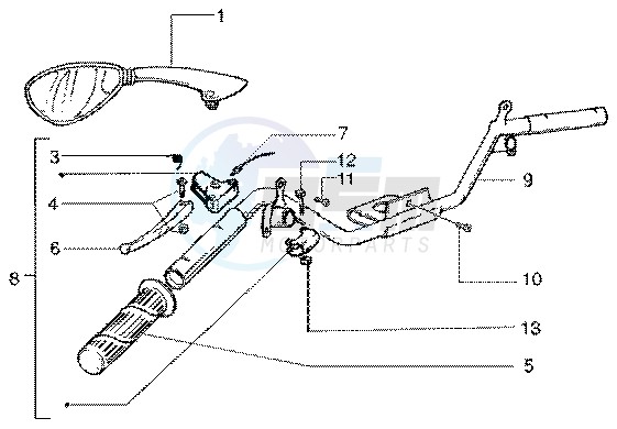 Handlebars component LH image