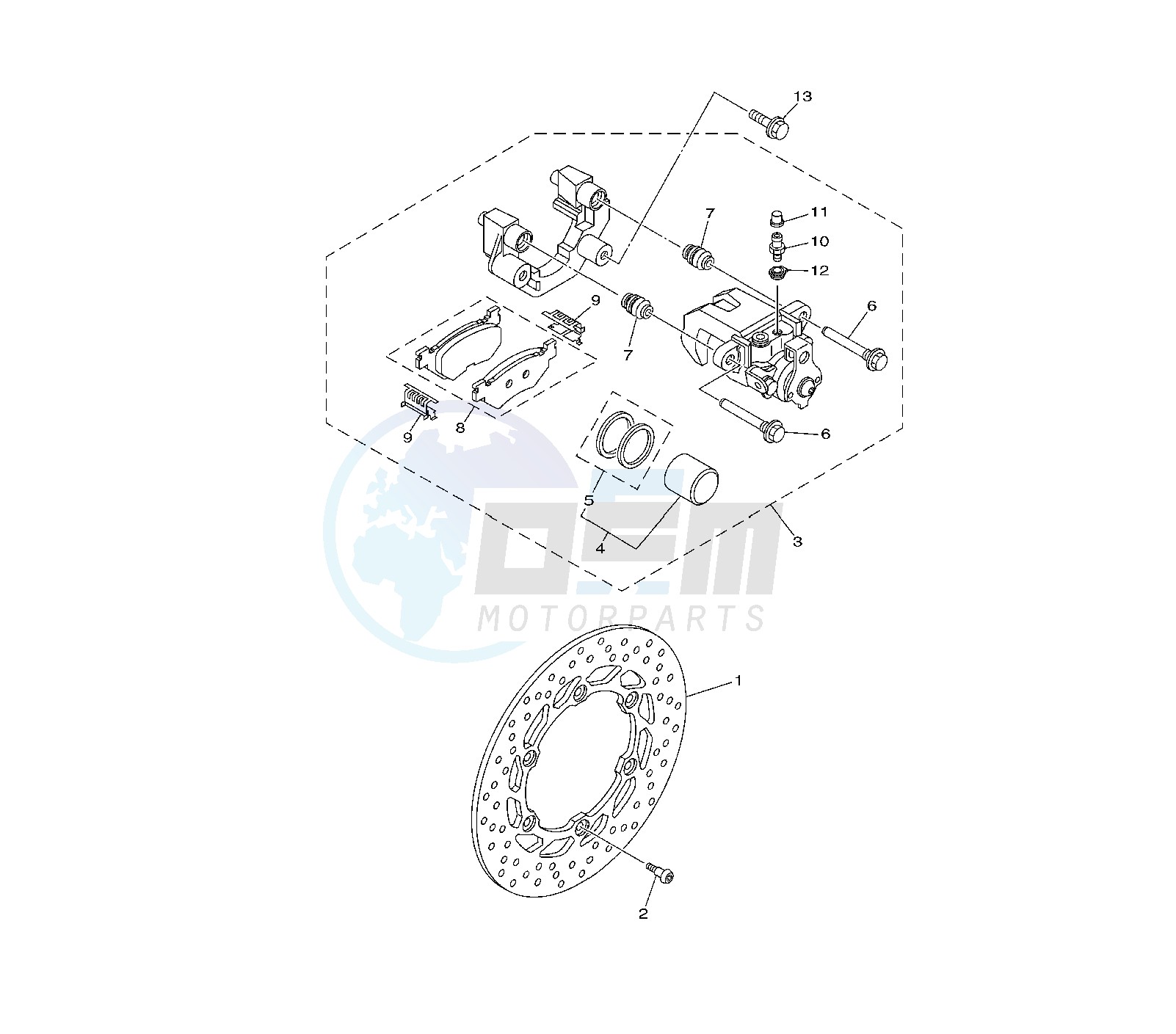 REAR BRAKE CALIPER image