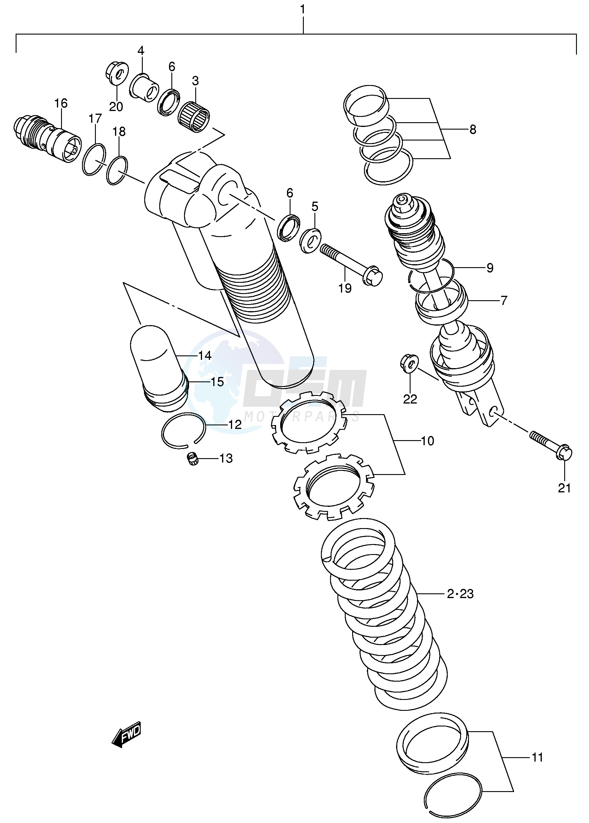 REAR SHOCK ABSORBER (MODEL K4) image