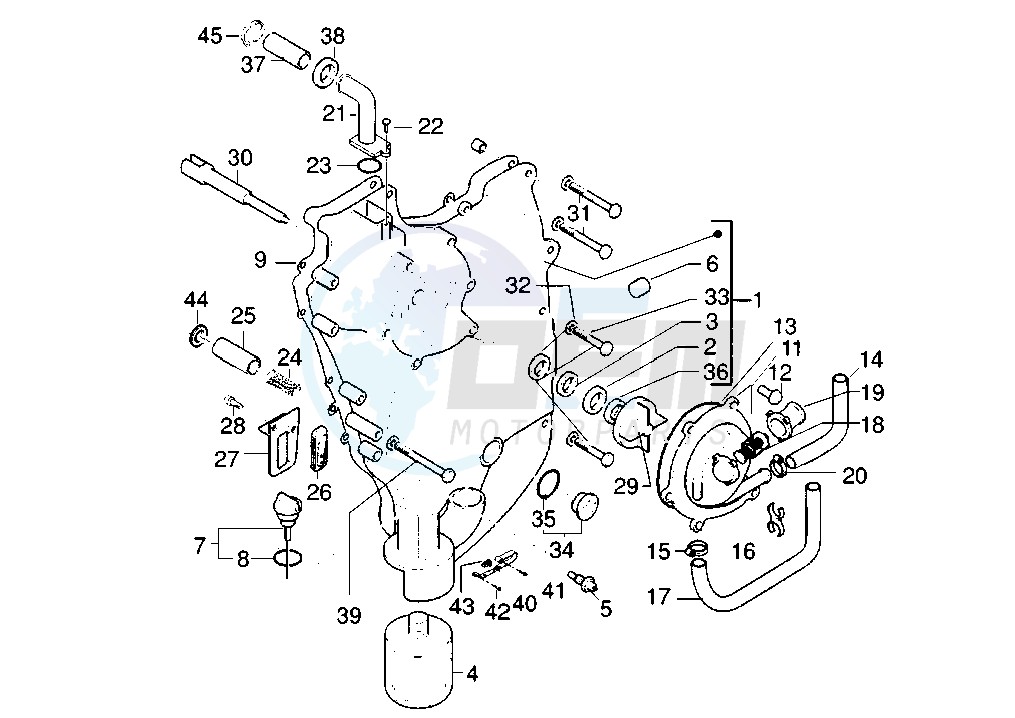 Ignition Cover - Oil Filter blueprint