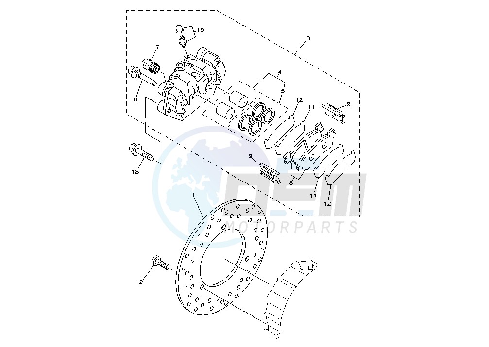 REAR BRAKE CALIPER image