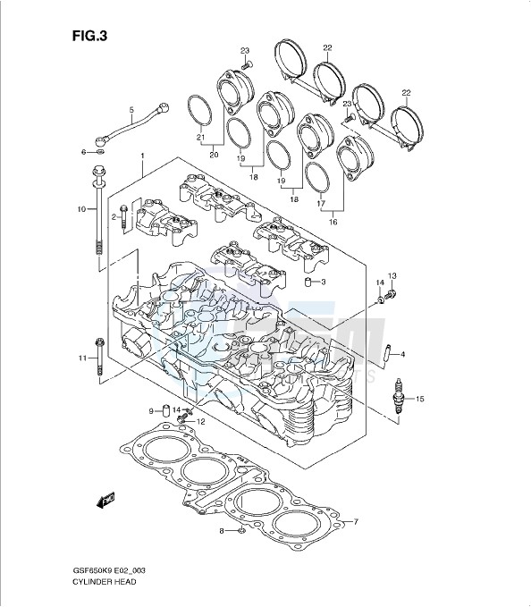 CYLINDER HEAD blueprint