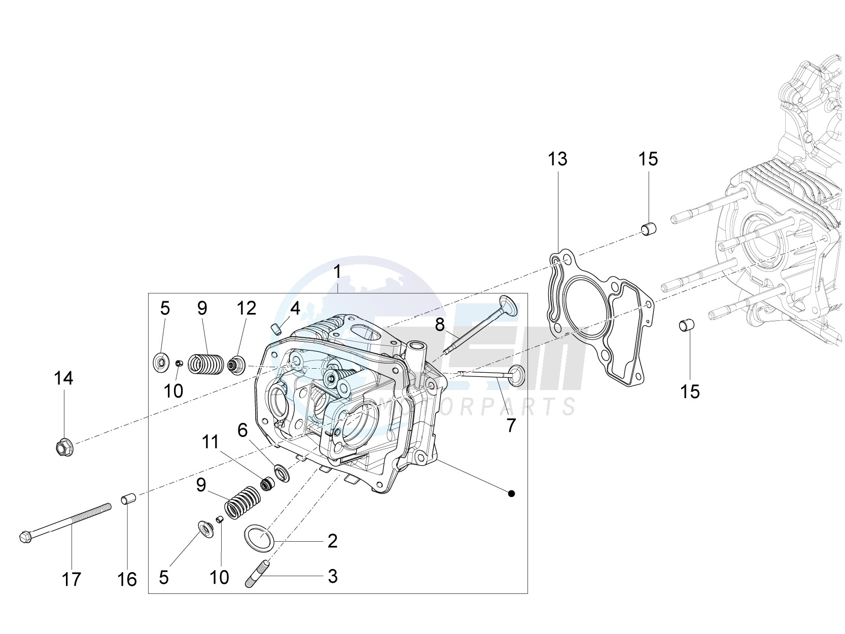 Cilinder head unit - Valve image