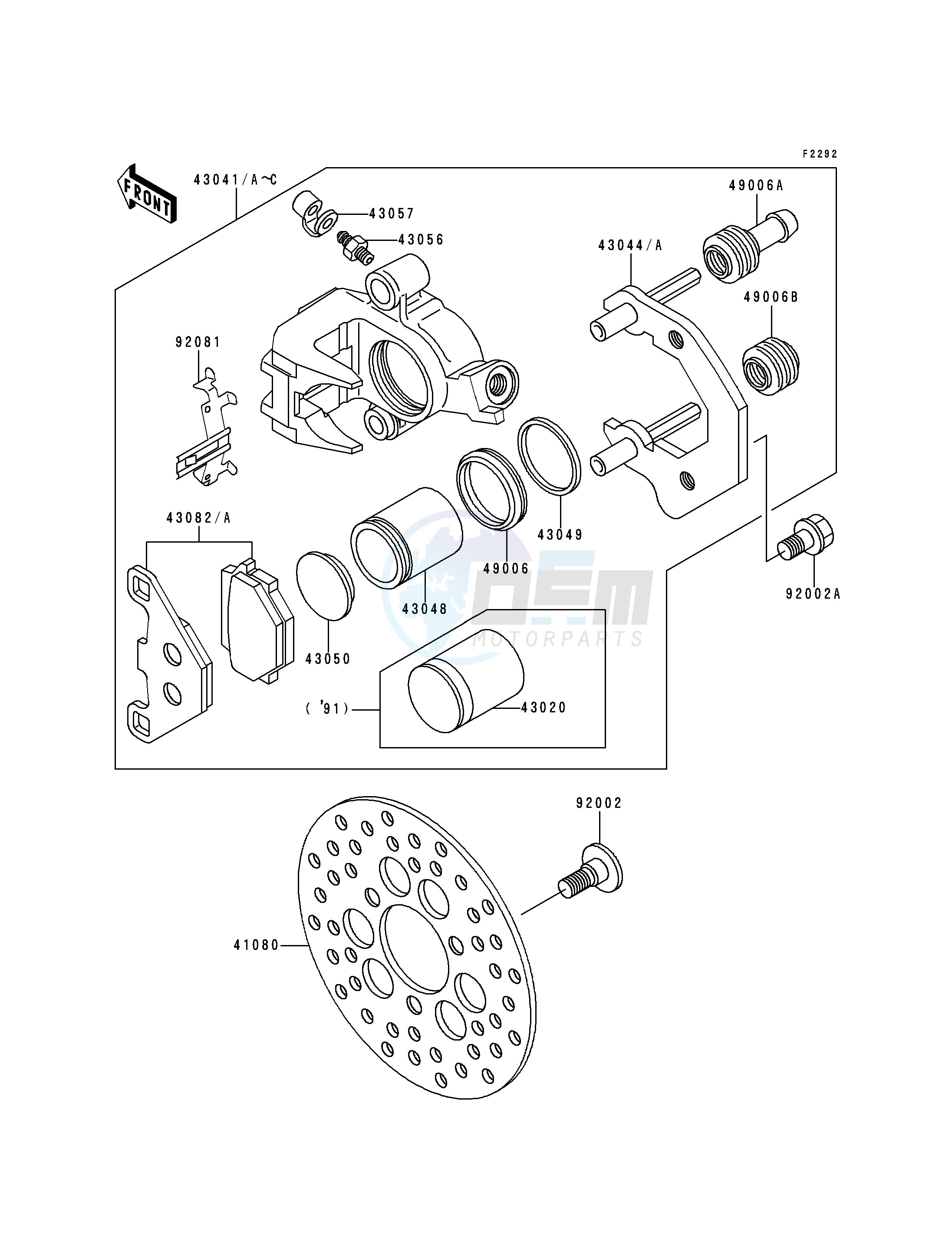 FRONT CALIPER blueprint