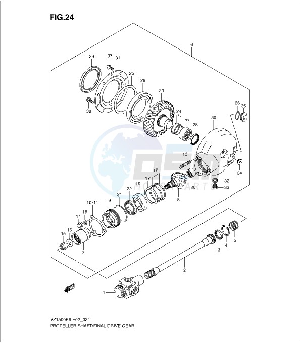 PROPELLER SHAFT/FINAL DRIVE GEAR image