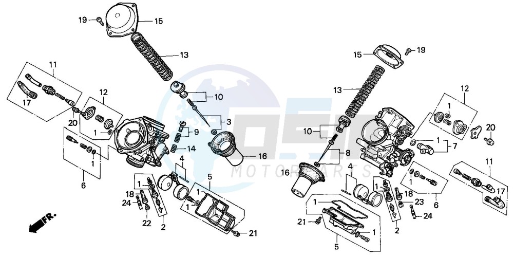 CARBURETOR (COMPONENT PARTS) blueprint