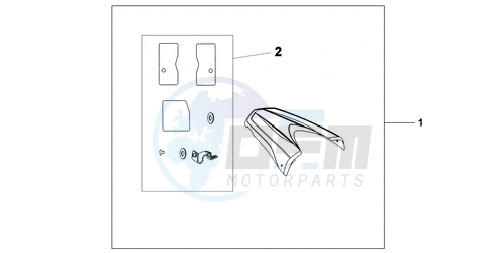 REAR SEAT COWL NH-A84P blueprint