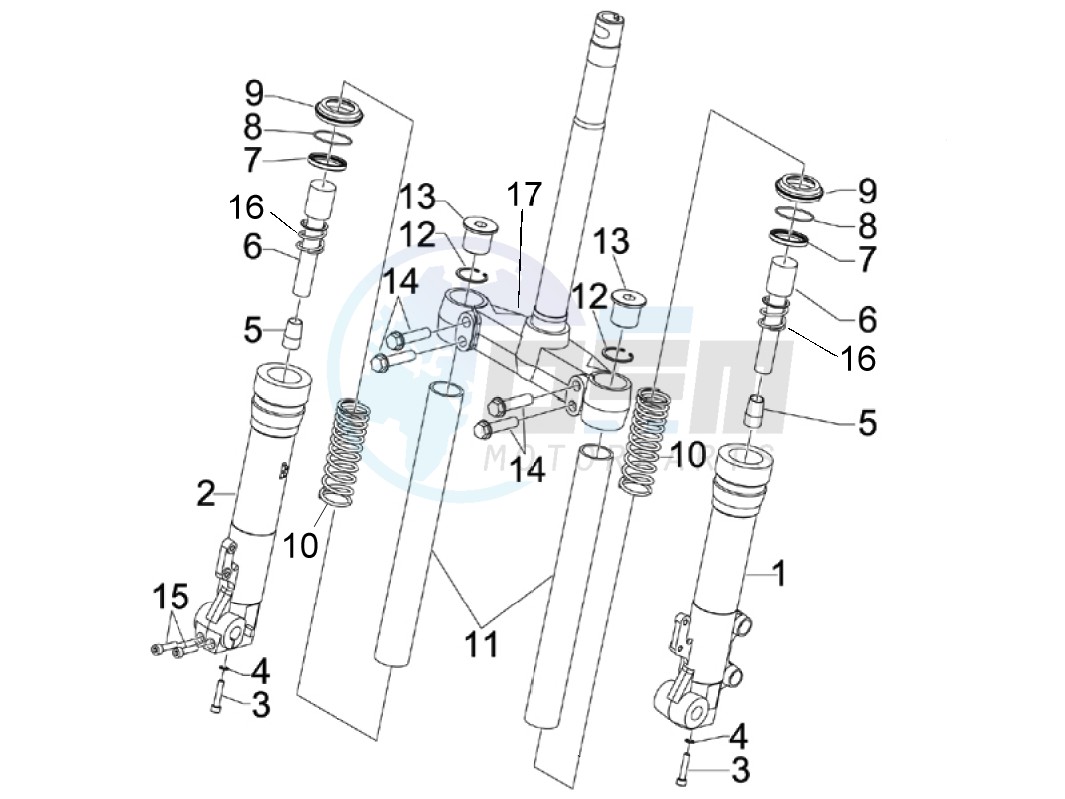 Fork's components (Kayaba) image