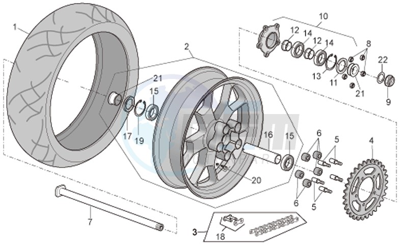 Rear wheel Factory blueprint