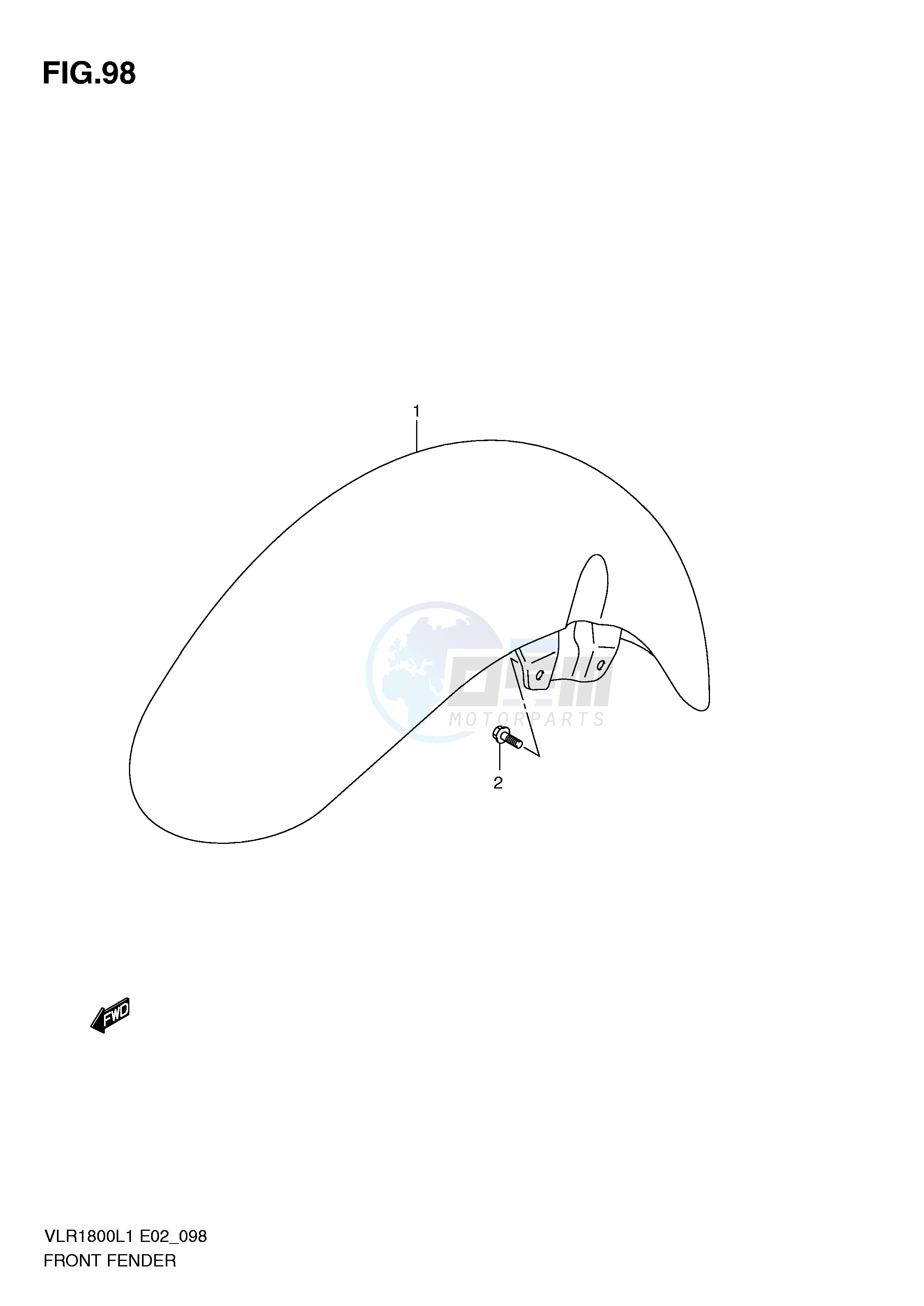 FRONT FENDER (VLR1800L1 E24) image