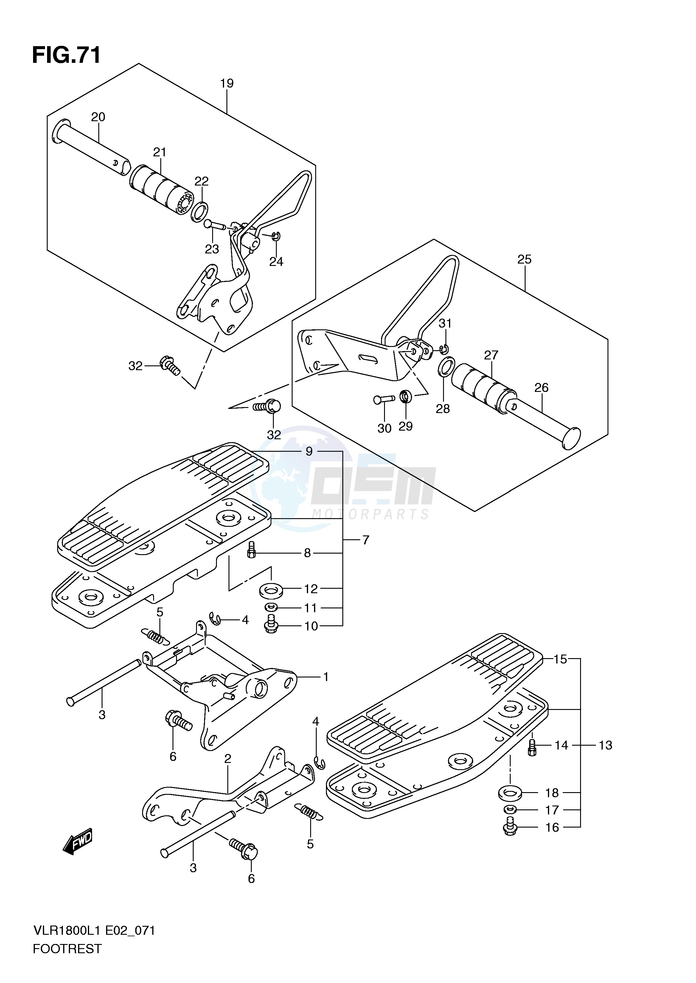 FOOTREST (VLR1800UFL1 E19) image