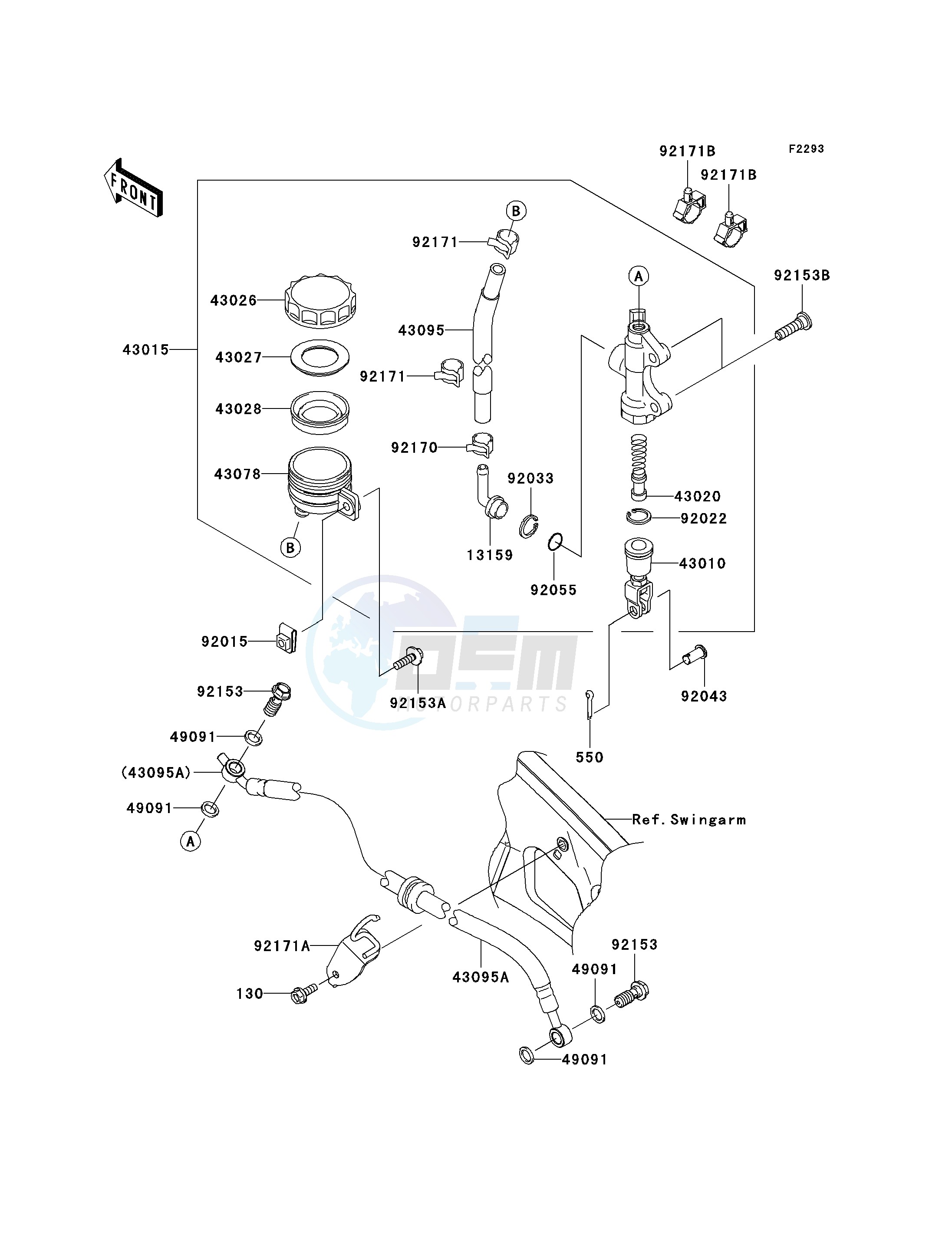 REAR MASTER CYLINDER image