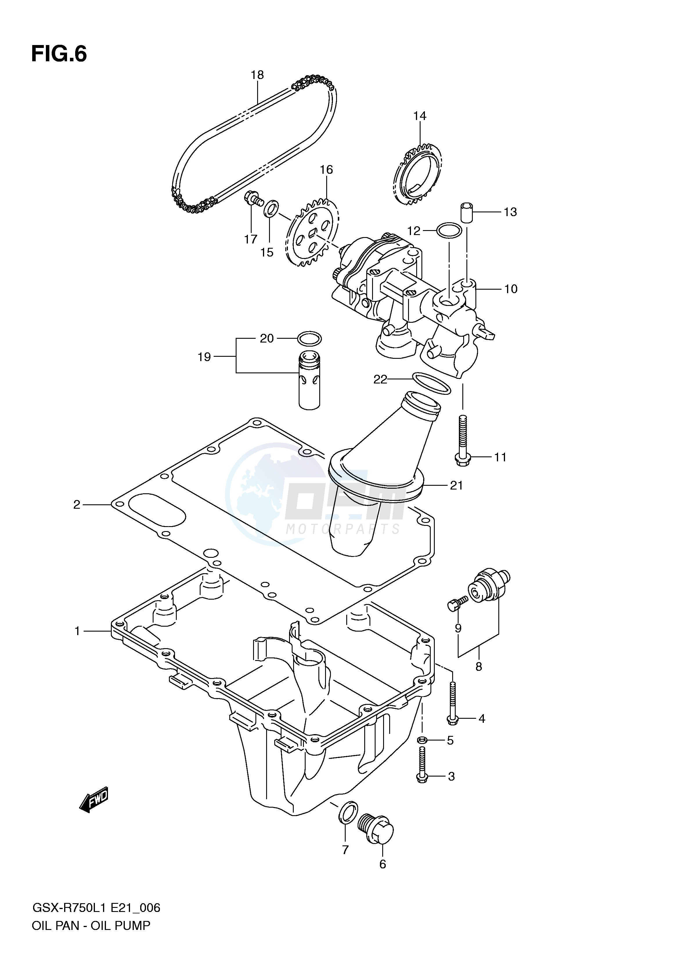 OIL PAN - OIL PUMP image